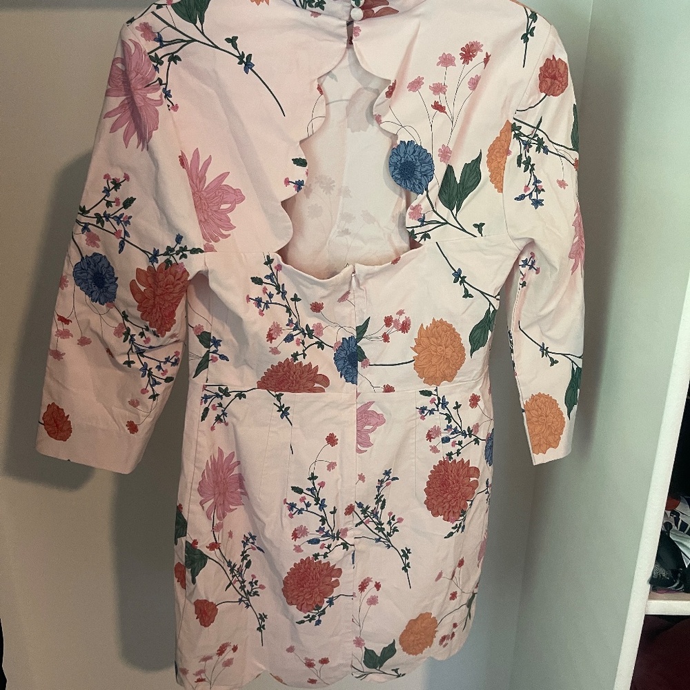 ANTHROPOLOGIE Maeve Mock-Neck Stretch Shift Mini Dress size 6 - Picture 8 of 8